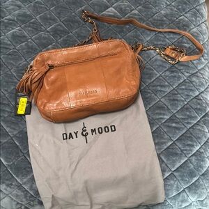 Tan Leather Crossbody Bag